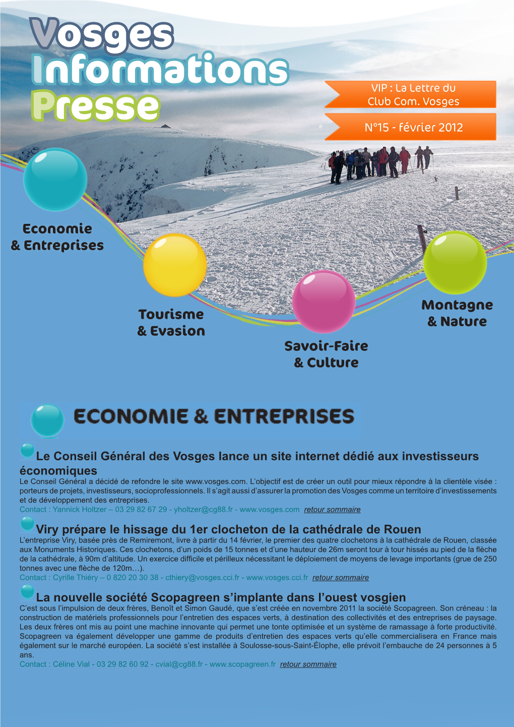 Vosges Informations Presse