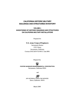 U.S. Army Corps of Engineers Sacramento District 1325 J Street Sacramento, California Contract DACA05-97-D-0013, Task 0001