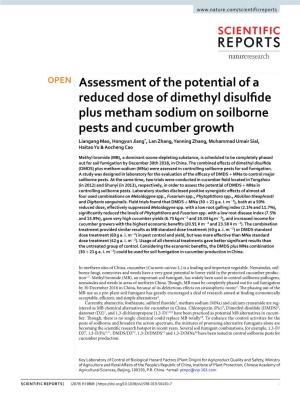 Assessment of the Potential of a Reduced Dose of Dimethyl Disulfide