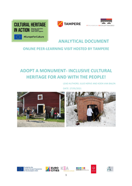 Analytical Document Adopt a Monument- Inclusive