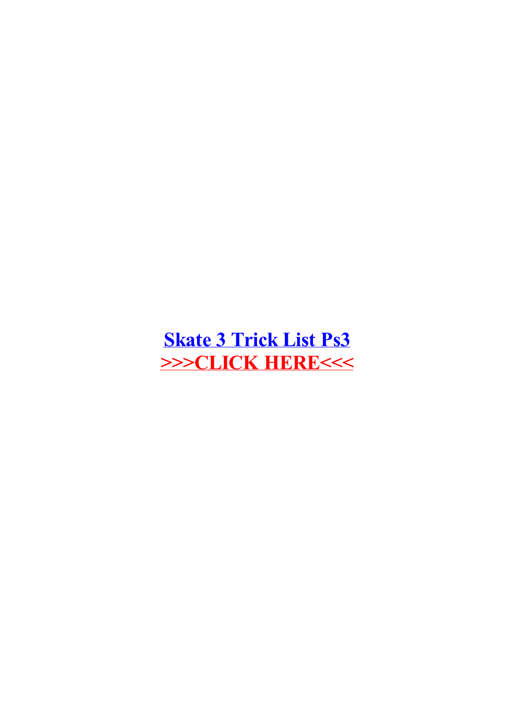 Skate 3 Trick List Ps3.Pdf