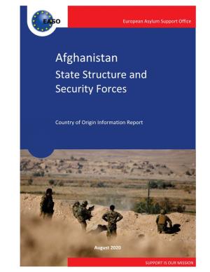 Afghanistan State Structure and Security Forces