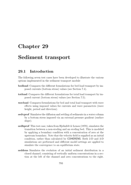 Chapter 29 Sediment Transport