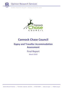 Cannock Chase Council Gypsy and Traveller Accommodation Assessment Final Report March 2019