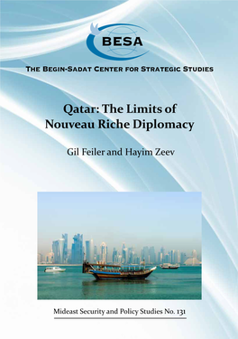 Qatar: the Limits of Nouveau Riche Diplomacy