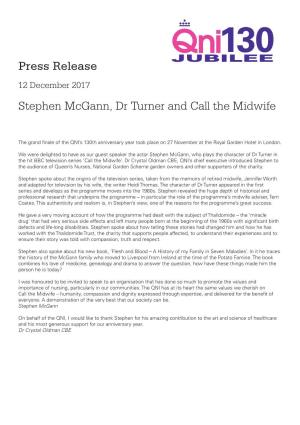 Press Release Stephen Mcgann, Dr Turner and Call the Midwife