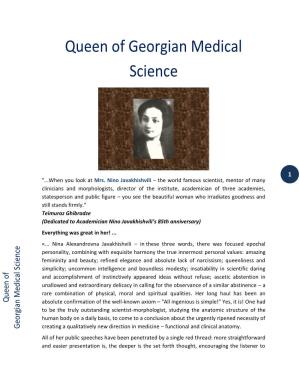 Queen of Georgian Medical Science