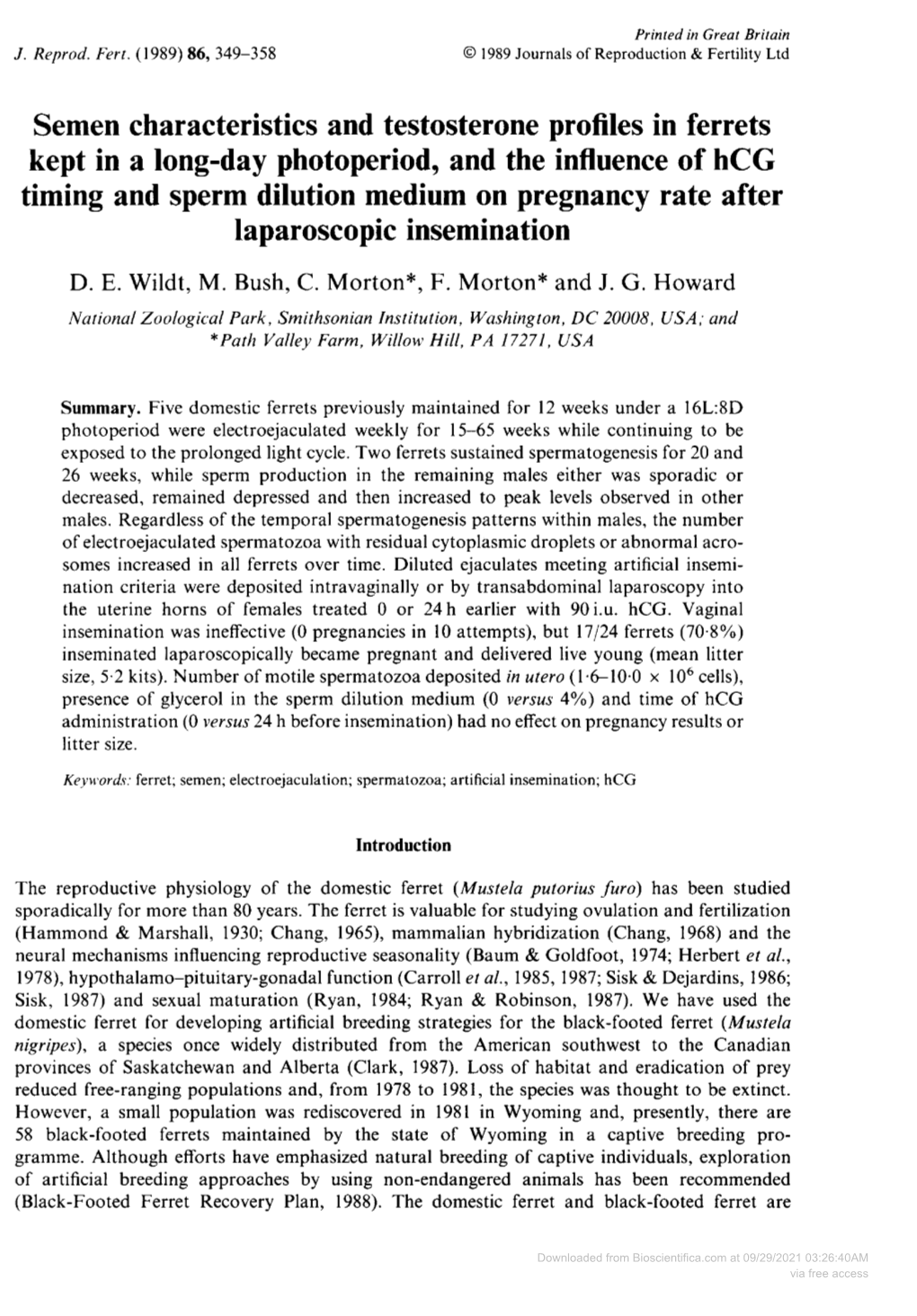 Laparoscopic Insemination D