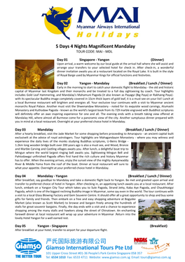 5D4n Magnificent Mandalay