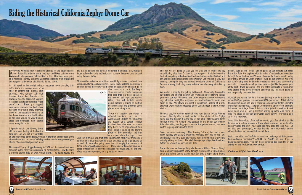 Riding the Historical California Zephyr Dome Car