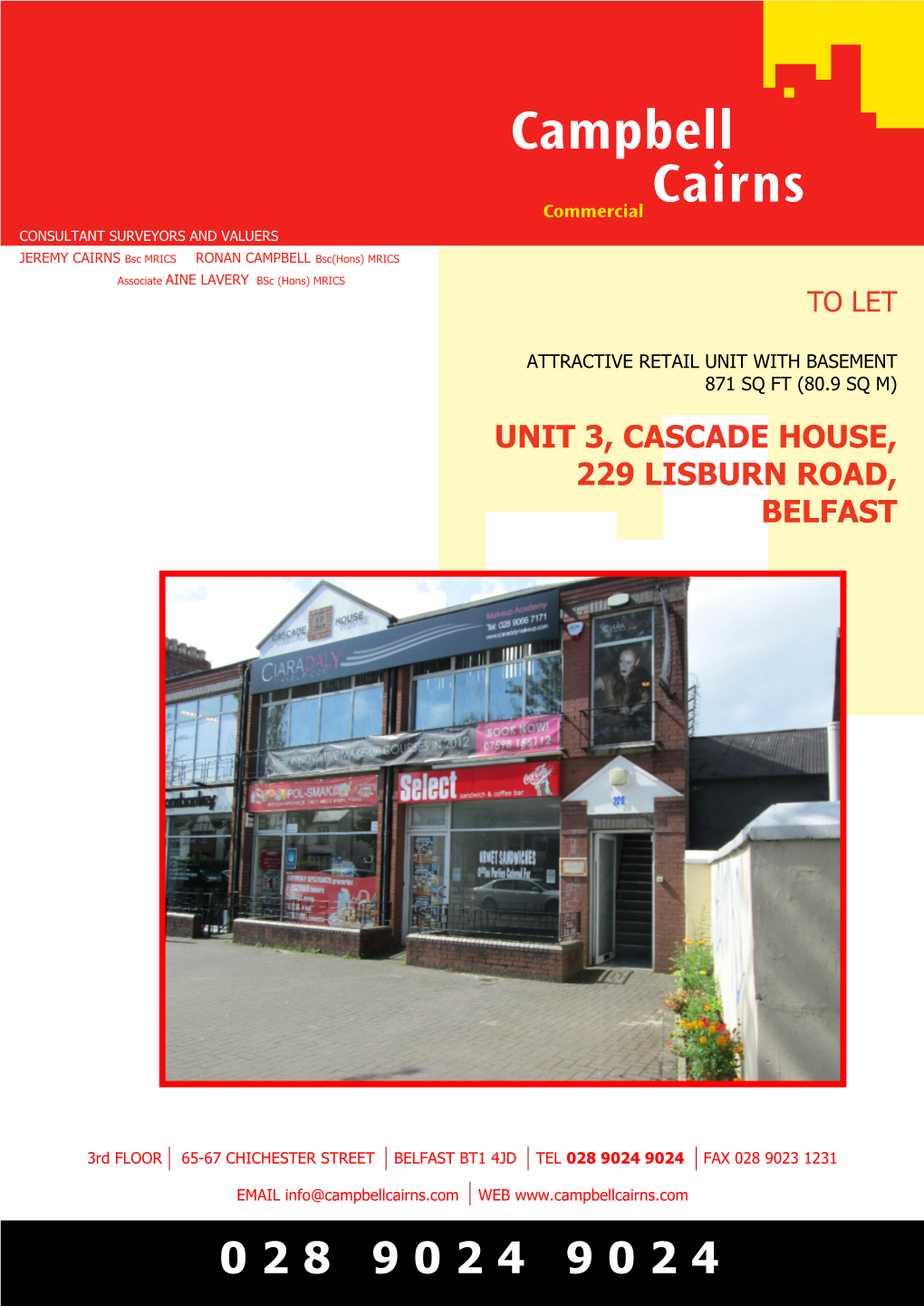 Unit 3, Cascade House, Lisburn Road, Belfast