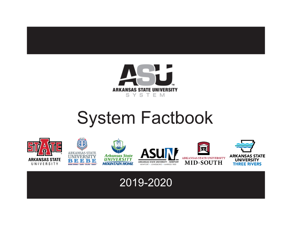 Arkansas State University System 2019-2020 Factbook