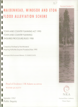 Maidenhead, Windsor and Eton Flood Alleviation Scheme
