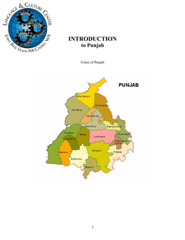 INTRODUCTION to Punjab