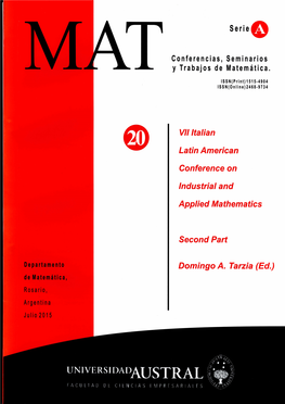 L„,TRAL ,,„,, R �, T„, �A 1) �D �I LN (: �A `; �I N.11 PRI SARIALFS ISSN (Print) 1515-4904 ISSN (Online) 2468-9734 MAT