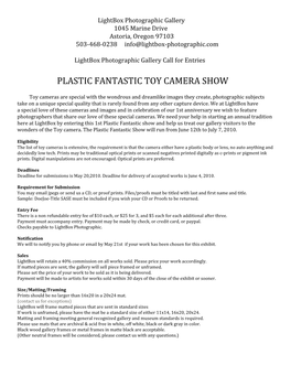 Plastic Fantastic Toy Camera Show
