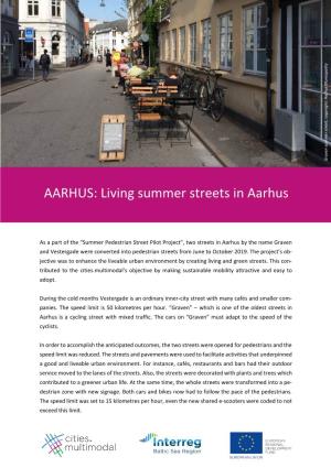 AARHUS: Living Summer Streets in Aarhus