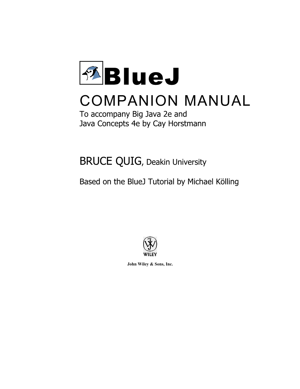 Bluej Manual