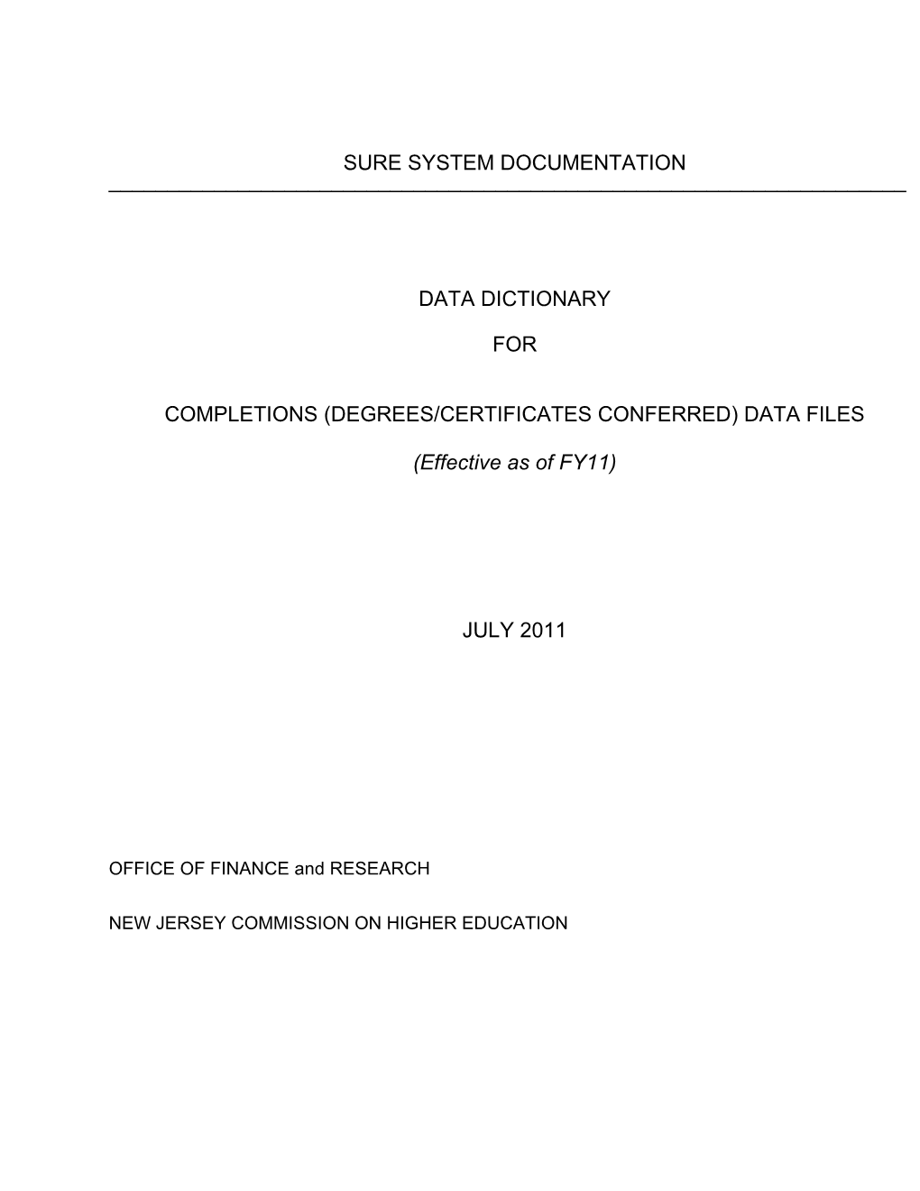 Sure System Documentation ______