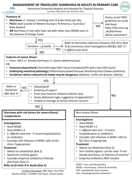 Management of Travellers' Diarrhoea in Adults In