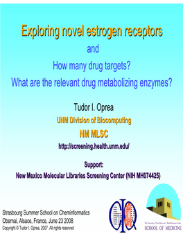 Exploring Novel Estrogen Receptors