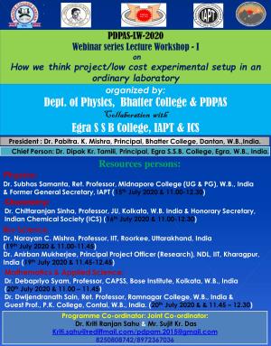 Dept. of Physics, Bhatter College & PDPAS Egra S S B College, IAPT &