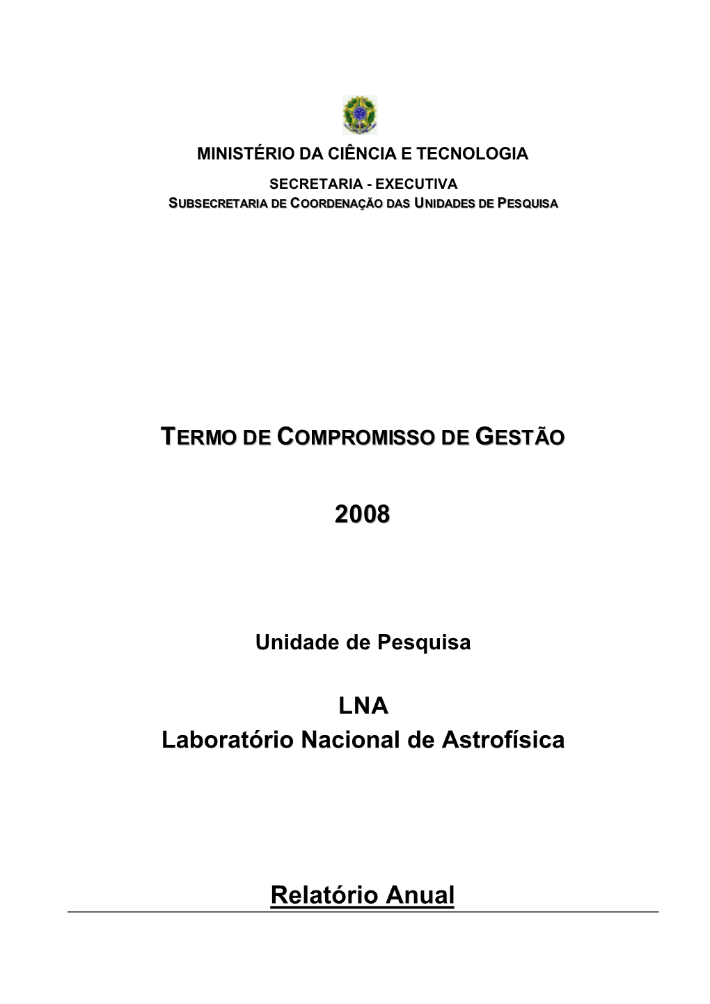 LNA Relatorio 2008