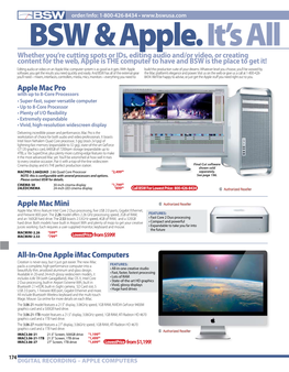 Apple Mac Pro Apple Mac Mini All-In-One Apple Imac Computers