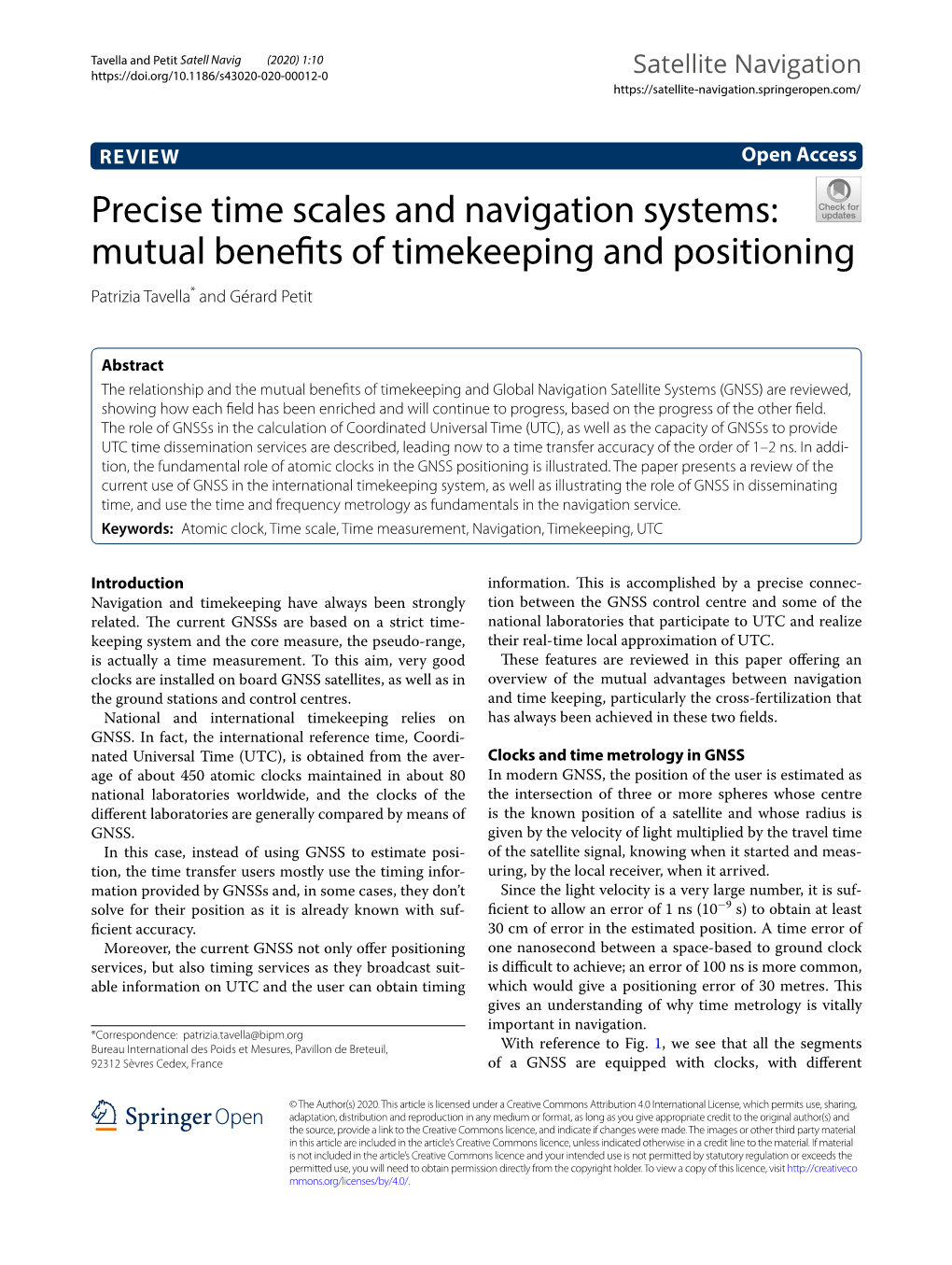 Mutual Benefits of Timekeeping and Positioning