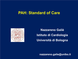 PAH Standard of Care from Galie