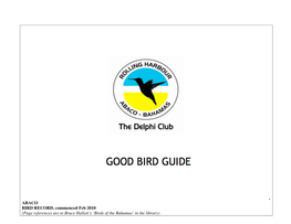 Dcb Good Bird Guide