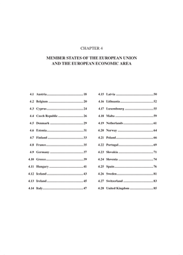 Chapter 4 Member States of the European Union and The