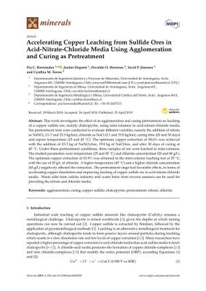 Accelerating Copper Leaching from Sulfide Ores in Acid-Nitrate