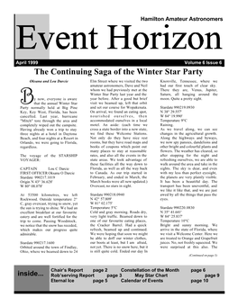 The Continuing Saga of the Winter Star Party