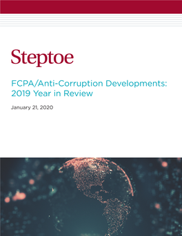 2019 FCPA/Anti-Corruption Year in Review