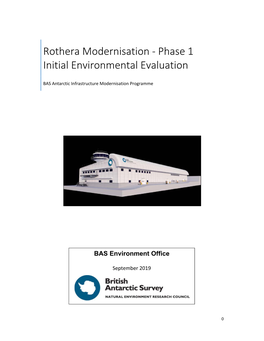 Rothera Modernisation ‐ Phase 1