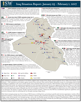 Iraq Situation Report: January 25 - February 1, 2017
