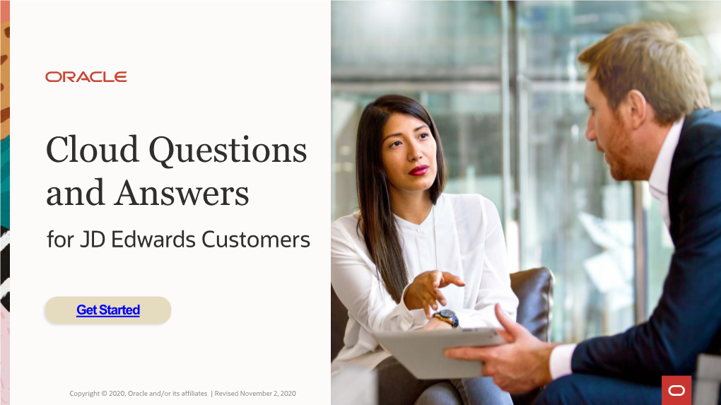 Cloud Questions and Answers for JD Edwards Customers