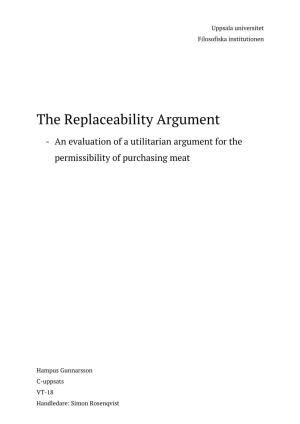 The Replaceability Argument