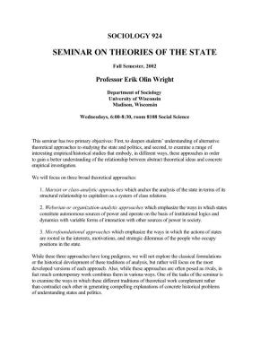 Seminar on Theories of the State