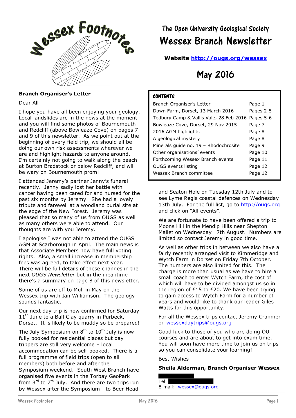 Wessex Branch Newsletter