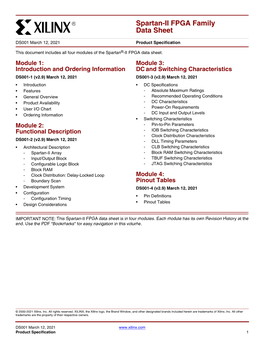 Spartan-II FPGA Family Data Sheet