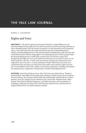 Rights and Votes