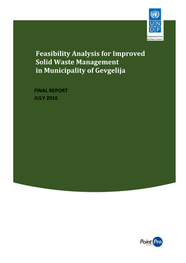 Feasibility Analysis for Improved Water Supply in Municipality Of