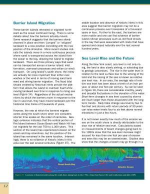 Barrier Island Migration Sea Level Rise and the Future