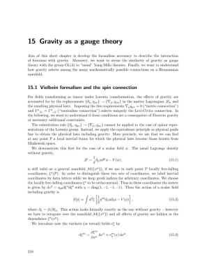 15 Gravity As a Gauge Theory
