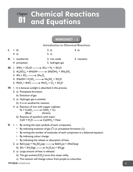 Chemical Reactions and Equations 01