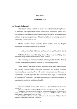 Harald Motzki's View on Ḥadīth Authenticity (Analysis Study Of