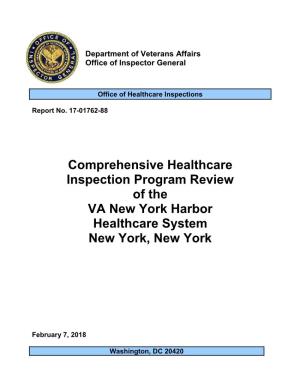 Department of Veterans Affairs Office of Inspector General Comprehensive Healthcare Inspection Program Review of the VA New York