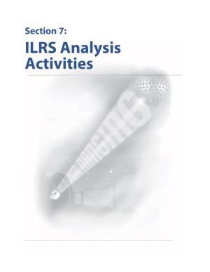 ILRS Analysis Activities